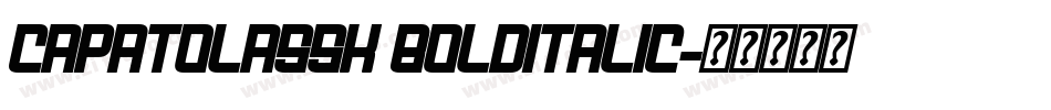 CapatolaSSK BoldItalic字体转换
